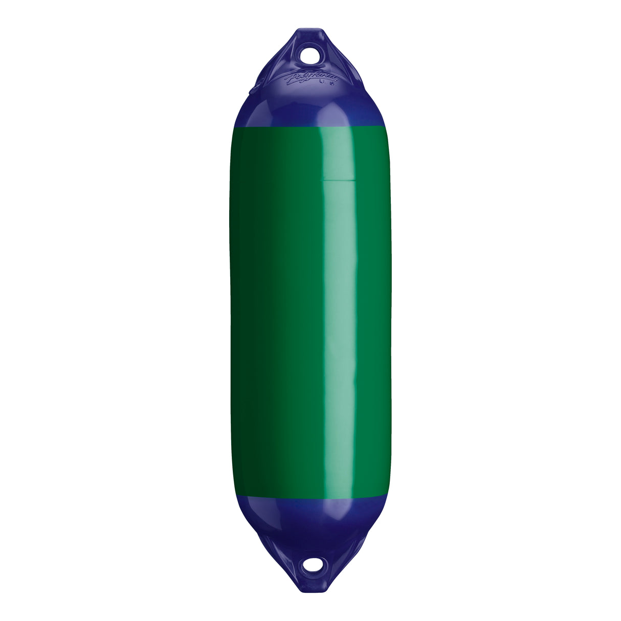 Forest Green boat fender with Navy-Top, Polyform F-02 
