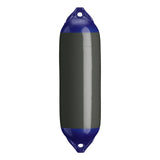 Graphite boat fender with Navy-Top, Polyform F-02 