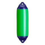 Green boat fender with Navy-Top, Polyform F-02 