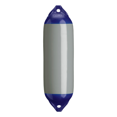 Grey boat fender with Navy-Top, Polyform F-02 