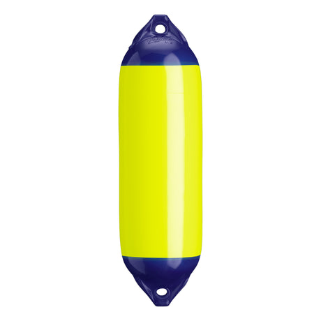 Saturn Yellow boat fender with Navy-Top, Polyform F-02 