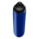 Cobalt Blue boat fender with Black-Top, Polyform F-1 angled shot