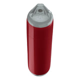 Burgundy boat fender with Grey-Top, Polyform F-1 angled shot
