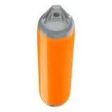 Orange boat fender with Grey-Top, Polyform F-1 angled shot