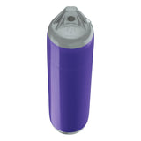 Purple boat fender with Grey-Top, Polyform F-1 angled shot