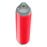Red boat fender with Grey-Top, Polyform F-1 angled shot