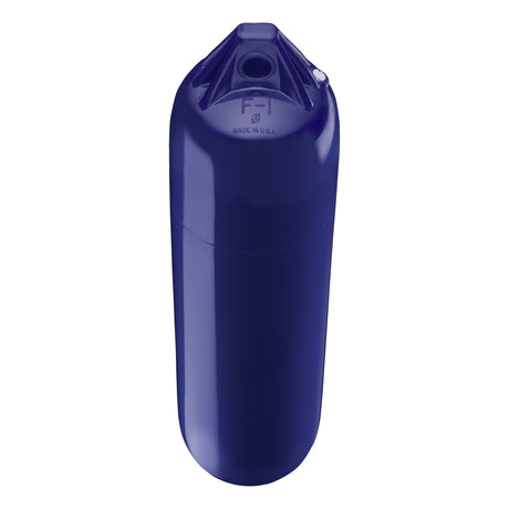 Navy Blue boat fender with Navy-Top, Polyform F-1 angled shot