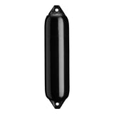 Black boat fender with Black-Top, Polyform F-1