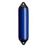 Cobalt Blue boat fender with Black-Top, Polyform F-1