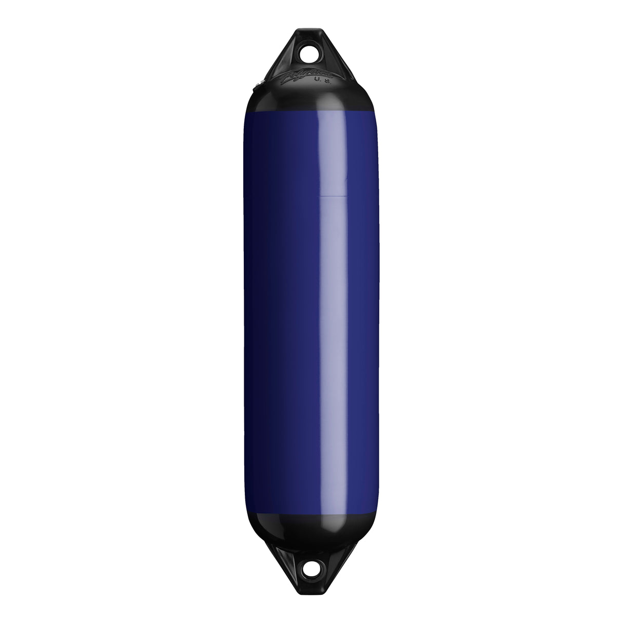 Navy Blue boat fender with Black-Top, Polyform F-1