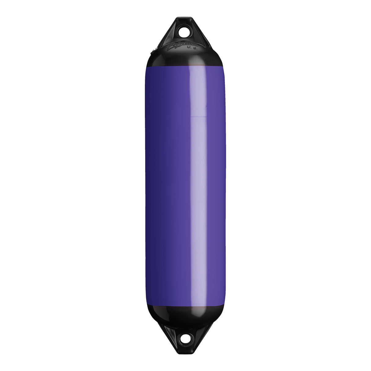 Purple boat fender with Black-Top, Polyform F-1