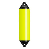 Saturn Yellow boat fender with Black-Top, Polyform F-1