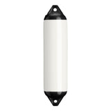 White boat fender with Black-Top, Polyform F-1
