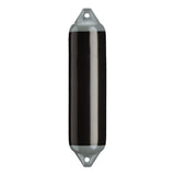 Black boat fender with Grey-Top, Polyform F-1