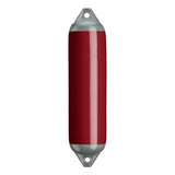 Burgundy boat fender with Grey-Top, Polyform F-1