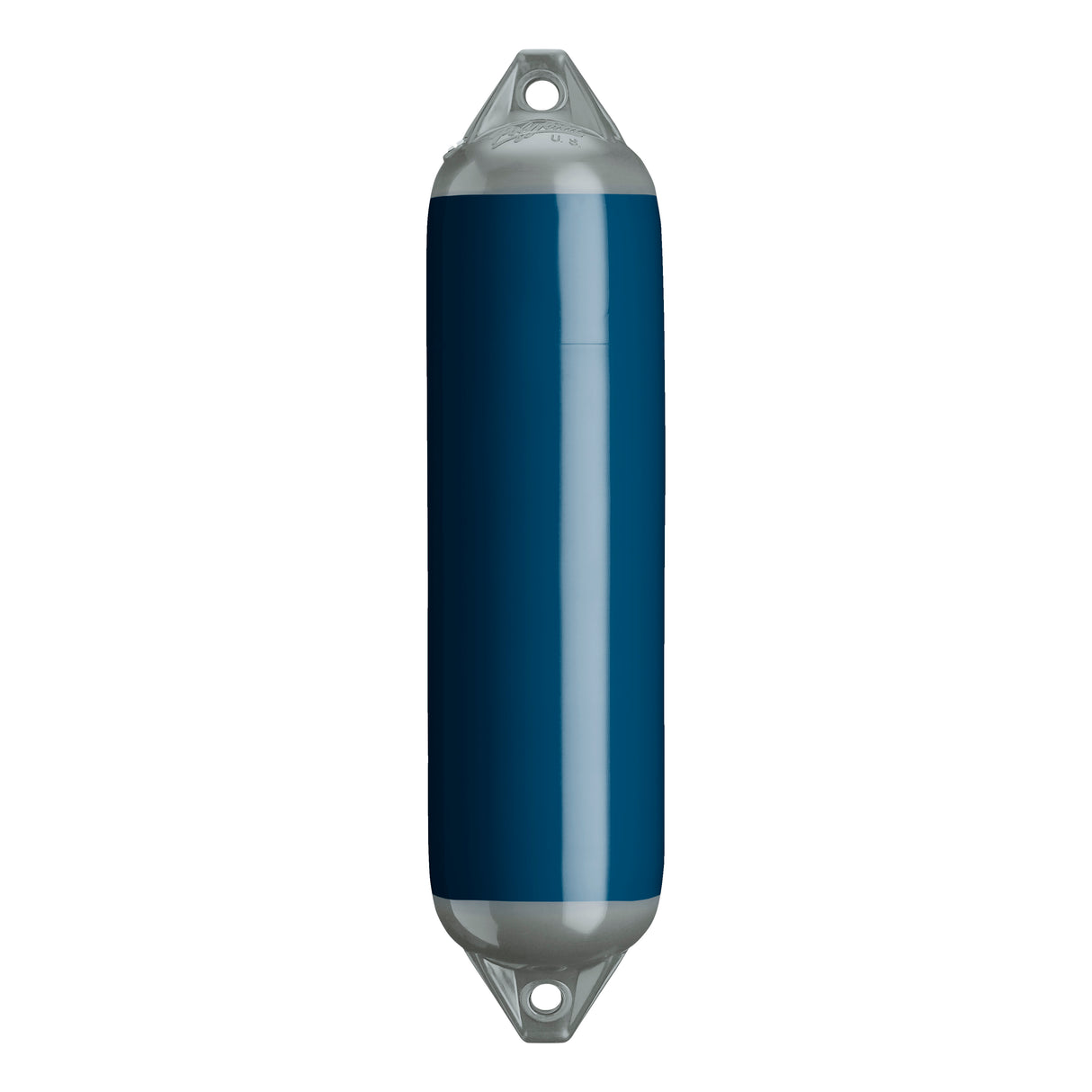 Catalina Blue boat fender with Grey-Top, Polyform F-1