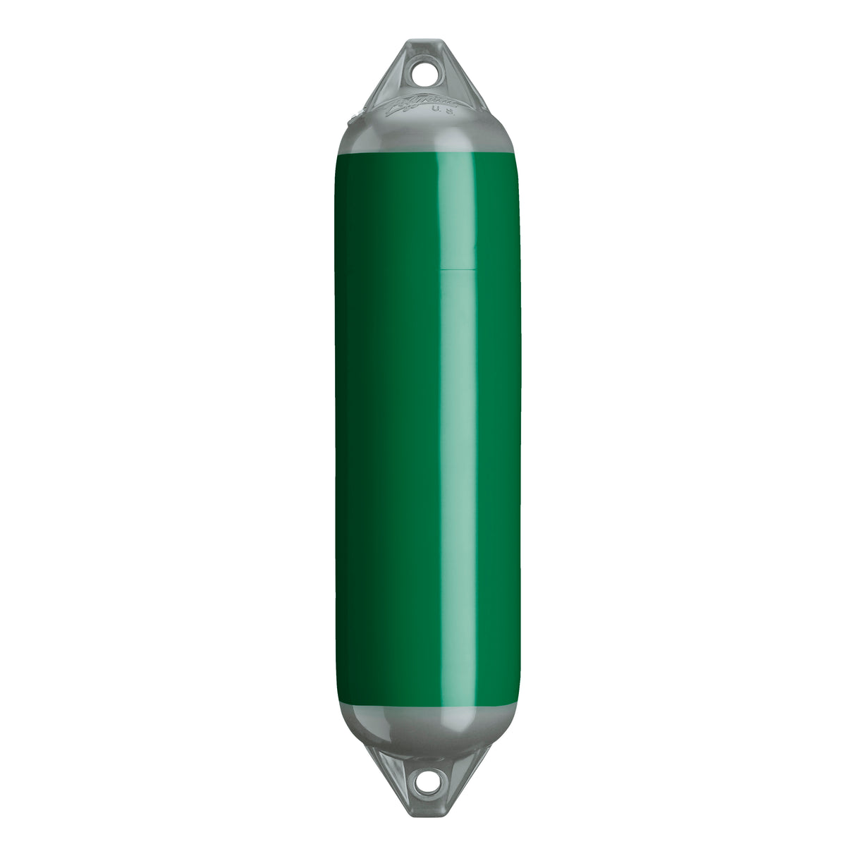 Forest Green boat fender with Grey-Top, Polyform F-1