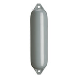 Grey boat fender with Grey-Top, Polyform F-1