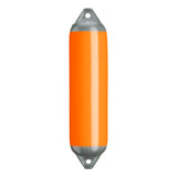Orange boat fender with Grey-Top, Polyform F-1