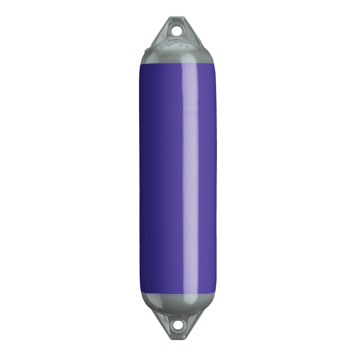 Purple boat fender with Grey-Top, Polyform F-1