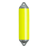 Saturn Yellow boat fender with Grey-Top, Polyform F-1