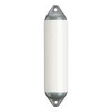 White boat fender with Grey-Top, Polyform F-1