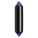 Black boat fender with Navy-Top, Polyform F-1 