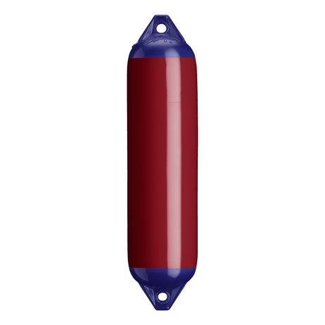 Burgundy boat fender with Navy-Top, Polyform F-1 