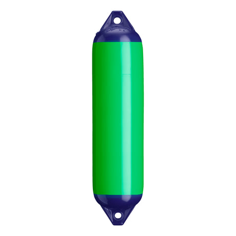 Green boat fender with Navy-Top, Polyform F-1 