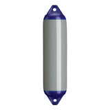 Grey boat fender with Navy-Top, Polyform F-1 