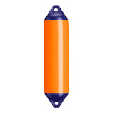 Orange boat fender with Navy-Top, Polyform F-1 