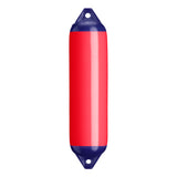Red boat fender with Navy-Top, Polyform F-1 