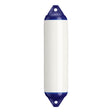 White boat fender with Navy-Top, Polyform F-1 