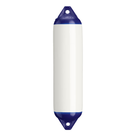 White boat fender with Navy-Top, Polyform F-1 