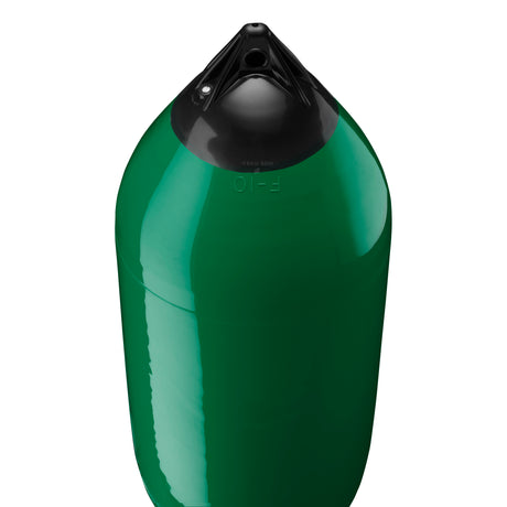 Forest Green boat fender with Navy-Top, Polyform F-10 angled shot