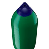 Forest Green boat fender with Navy-Top, Polyform F-10 angled shot