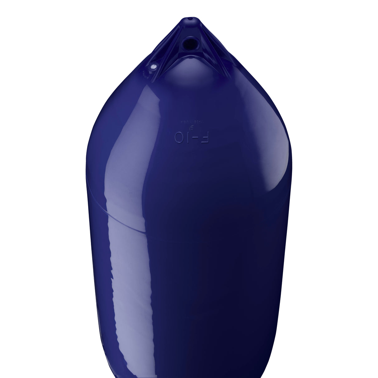 Navy Blue boat fender with Navy-Top, Polyform F-10 angled shot