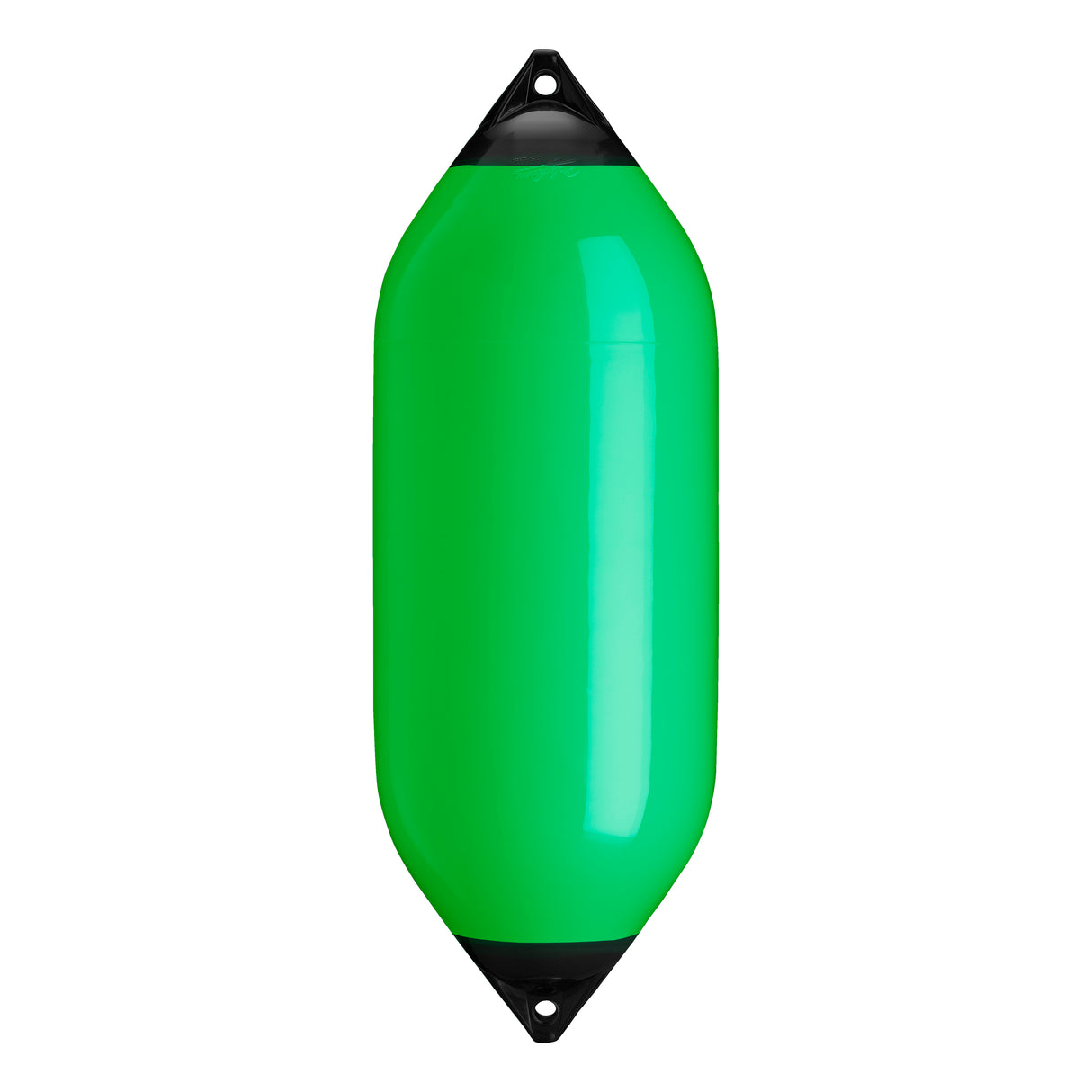 Green boat fender with Navy-Top, Polyform F-10