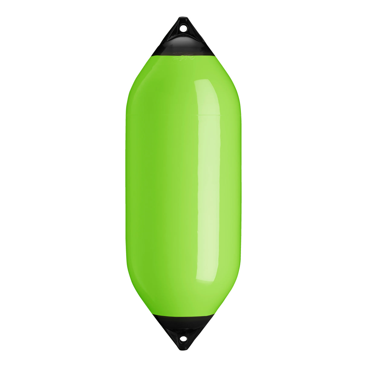 Lime boat fender with Navy-Top, Polyform F-10