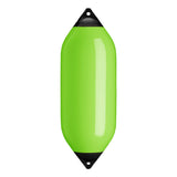 Lime boat fender with Navy-Top, Polyform F-10