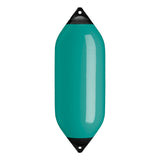 Teal boat fender with Navy-Top, Polyform F-10