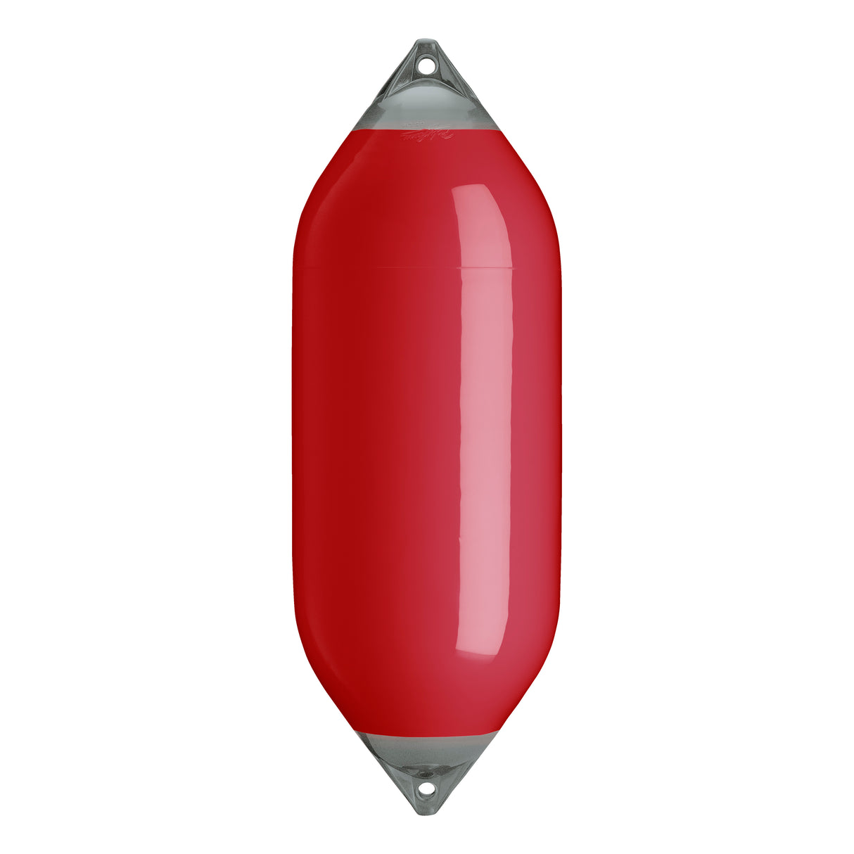 Classic Red boat fender with Grey-Top, Polyform F-10