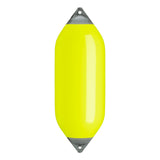 Saturn Yellow boat fender with Grey-Top, Polyform F-10
