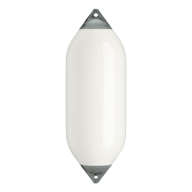 White boat fender with Grey-Top, Polyform F-10