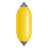 Yellow boat fender with Grey-Top, Polyform F-10