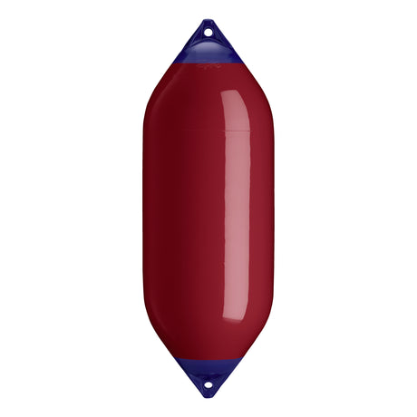 Burgundy boat fender with Navy-Top, Polyform F-10 