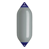 Grey boat fender with Navy-Top, Polyform F-10 