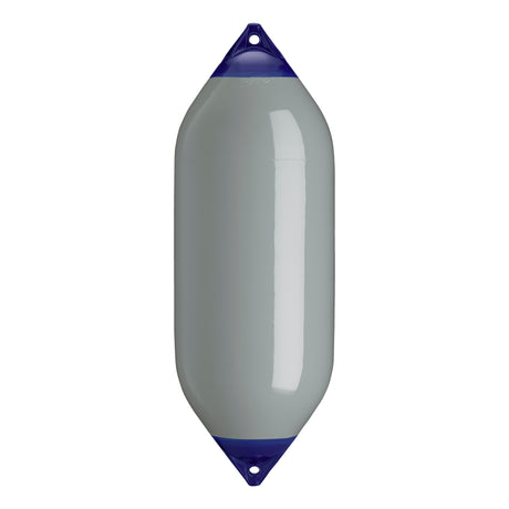 Grey boat fender with Navy-Top, Polyform F-10 