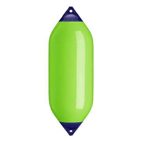 Lime boat fender with Navy-Top, Polyform F-10 