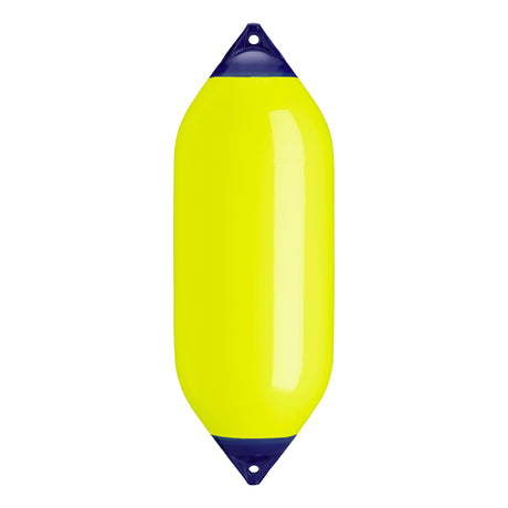 Saturn Yellow boat fender with Navy-Top, Polyform F-10 